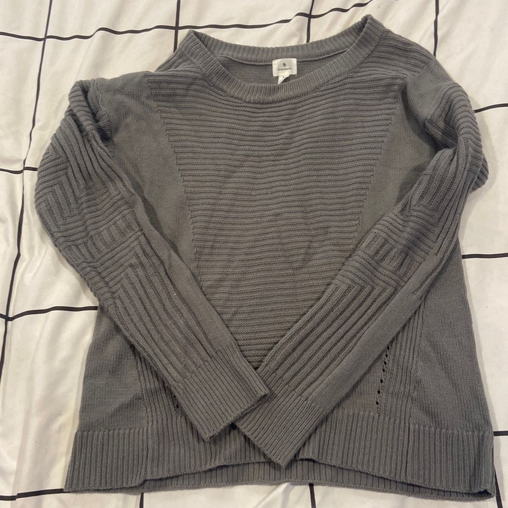 gray sweater